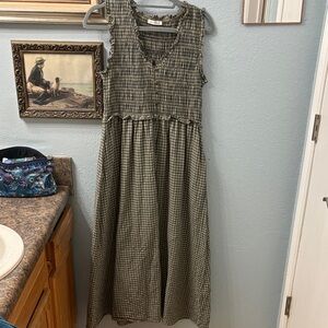 Neuflora Plaid Maxi Dress